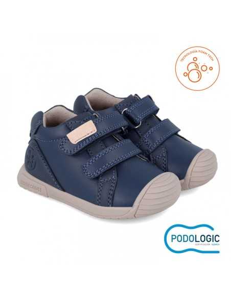 Bota Azul Piel Bebé Niño Biomecanics | Envío Gratis +35€