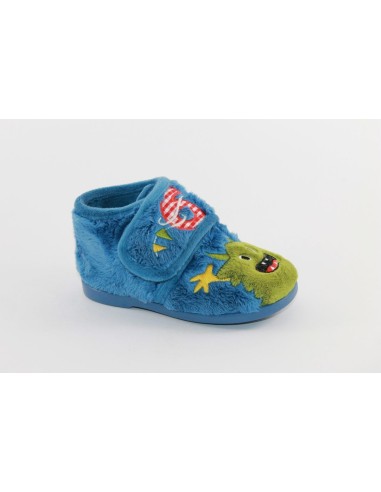 ZAPATILLA CASA NIÑO VUL-LADI AZUL