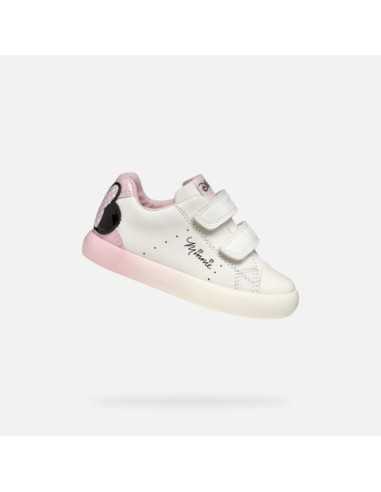 DEPORTIVO BEBÉ NIÑA GEOX DISNEY BLANCO ROSA