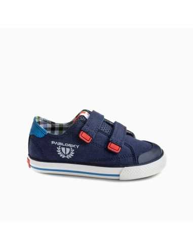 ZAPATILLA LONA BAREFOOT NIÑO AZUL MARINO