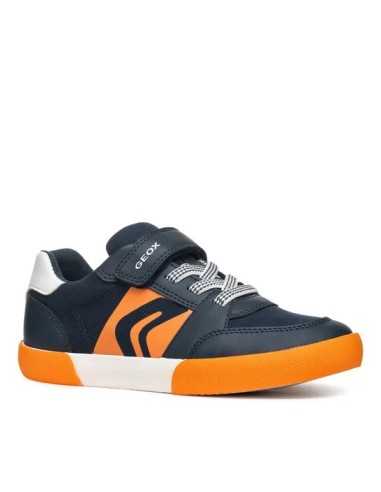 DEPORTIVO NIÑO GEOX AZUL NARANJA